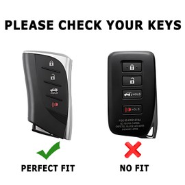 0BT59 Keychain for Lexus Key Fob Cover Key Case Fit for 2018-2025 ES250 ES350 UX200 NX300h RX350 RX450h GX460 TX550 LX600 LS500 LC500h