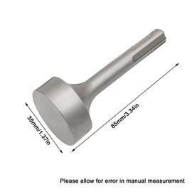 85mm Ground Rod Driver T Post Hammer Drill Bit Screwdriver for Hammer Drill Ground Rods (Flat/Round Shank)