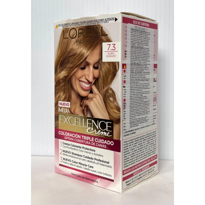 L'Oréal L'Oreal Excellence Crème #7.3 Golden Blonde (RUBIO DORADO) Made