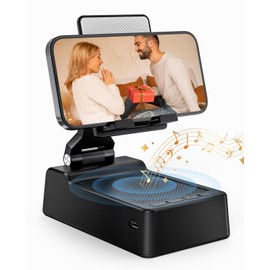 Gifts for Men Women, Phone Stand with Bluetooth Speaker, HD Surround Sound Speaker, Compatible with all iPhone/Android phones iPad Kindle, Cool Gadget Gift for Men Women Dad Mom Christmas Birthday