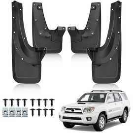 XUKEY 4PCS Mud Flaps for Toyota 4Runner Limited 2005-2009 and Toyota 4Runner SR5 2005-2009 Mud Guards Mudflaps Car Accessories Front and Rear Mudflap Replacement Kit
