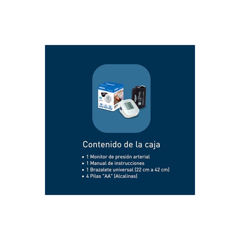 OMRON Baumanómetro automático de brazo 7144T con bluetooth, guía de