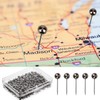 Kryzulax Pack of 200 Map Pins, Map Push Pins, Round