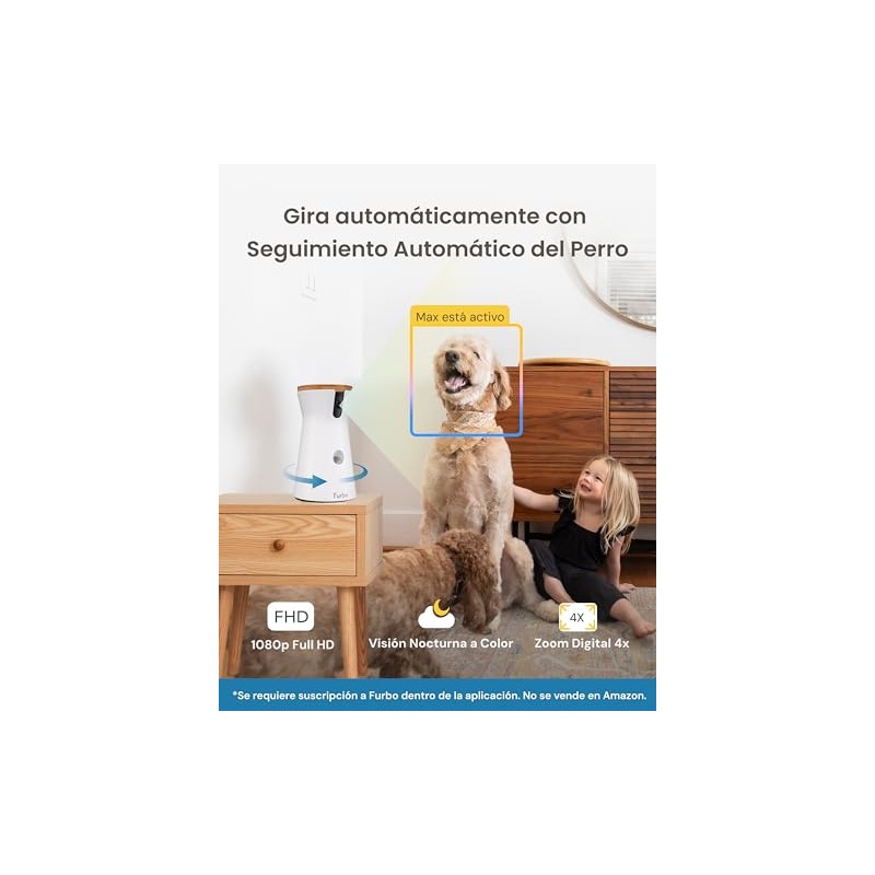 Furbo 360°: Cámara para Perros [Suscripción Requerida]