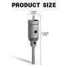 METOTY 1-9/16" Concrete Hole Saw,40mm Masonry Hole Saw, with 110mm