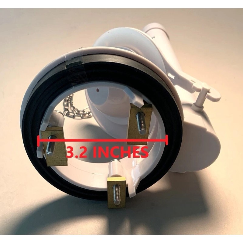 NUFLUSH Flapper Valve 3.25 inch Assembly, For one piece toilets.