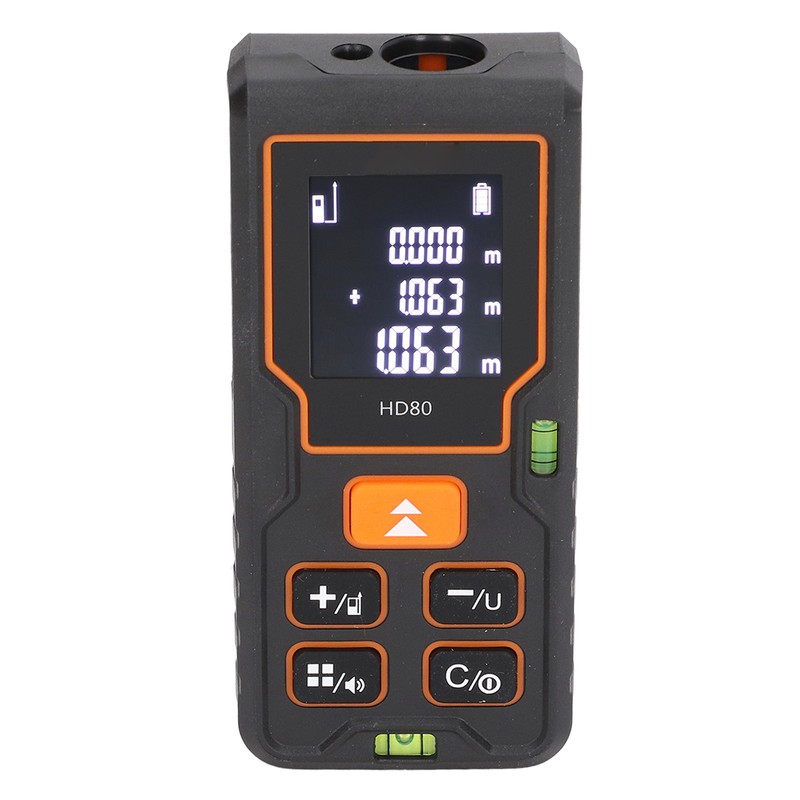 Laser Distance Meter Infrared Backlit LCD Tape Measure Distance Area