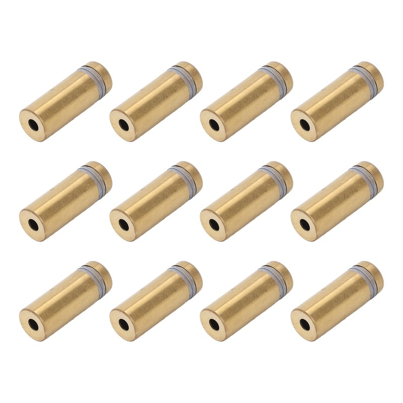 12Pcs Standoff Screws Stainless Steel Electroplated Brushed Gold Advertising Nails