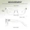 Cyxus Thick Cell Frame Date Glasses, Blue Light Reduction, No
