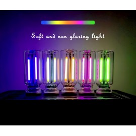 2PCS car USB Light, Blue car Night Light with Finger Touch Adjustable Function, Convenient mini Portable USB Plug-in Environment Light, Suitable for Home Work, Outdoor Camping and Other scenarios