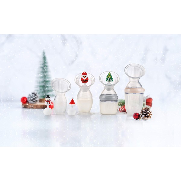 Haakaa Winter Holiday Silicone Breast Pump Stopper (Limited Edition), Santa Claus