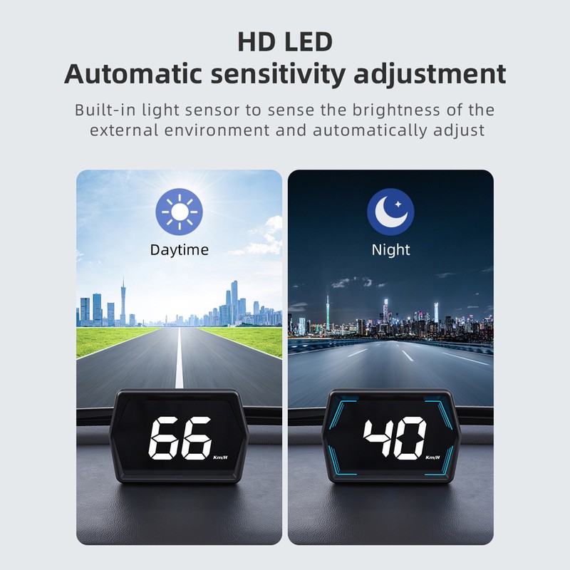 Head Up Display, GPS Speedometer Universal Car Heads-up Display 3