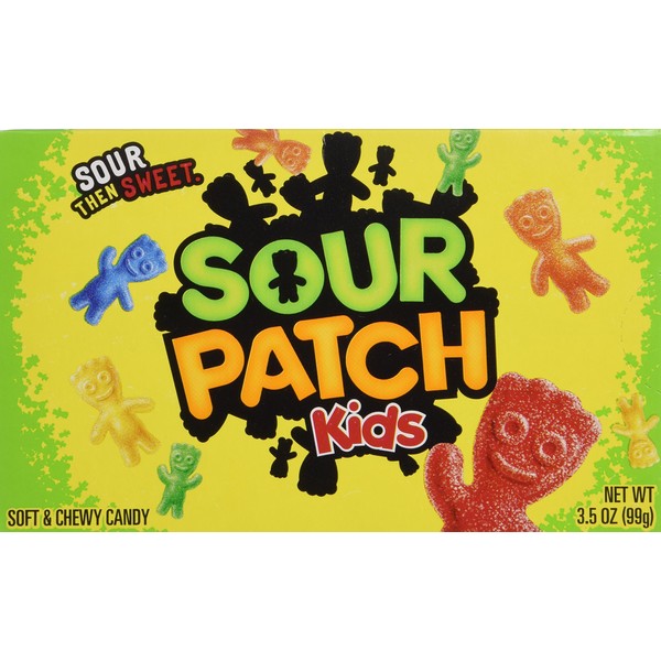 Sour Patch Kids "Now Incluyendo Blue" Red de caramelos suave y masticable con un peso de 3.5 oz (99 g) – 3 unidades