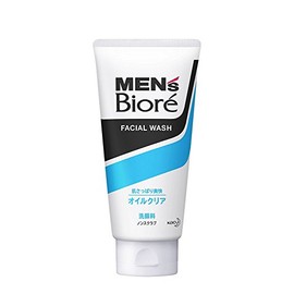 Kao Men's Biore Deep Oil Clear Facial Cleanser, 4.6 oz (130 g) x 5 Piece Set