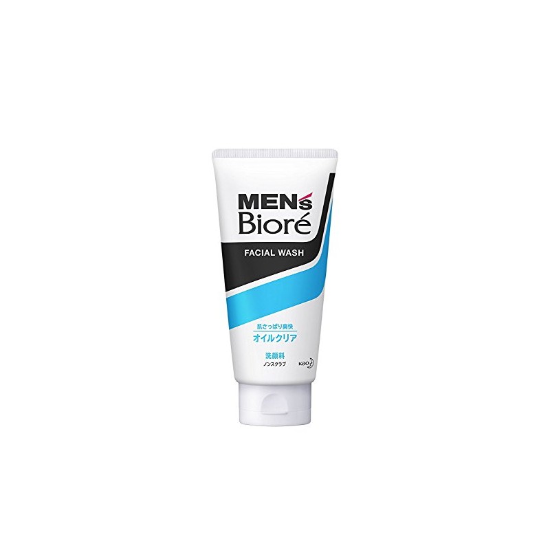 Kao Men's Biore Deep Oil Clear Facial Cleanser, 4.6 oz