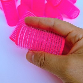 28x60mm Medium Velcro Hair Roller for Bangs - 1 Piece for Quick Volume For Work 15ea