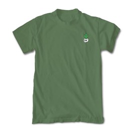Riot Society Cactus Skull Embroidered Mens T-Shirt - Military Green, Large