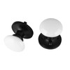 NCL White Door Knobs, Keyless Door Handles, Porcelain Door Levers,