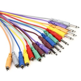 Hosa CPR-802 8-channel 1/4" TS Male to RCA Male Snake - 6.6'