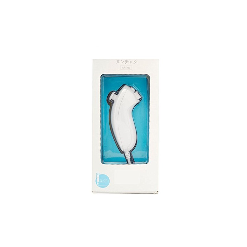 C-FUNN Klassischer Nunchuck-Controller für Wii Wii U, Schwarz und Weiß,