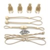 Roller Shade Tie Downs Curtains Tie Back with Holder Receivers