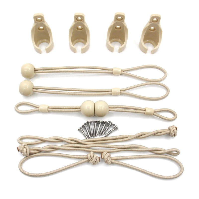 Roller Shade Tie Downs Curtains Tie Back with Holder Receivers