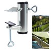 MOLIGOU Deck Umbrella Clamp, Patio Balcony Umbrella Stand Clip, Parasol