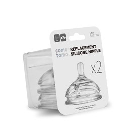 Comotomo Silicone Replacement Nipple, Fast Flow, 6+ Months, 2 Count