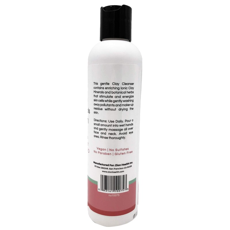 Zion Health, Adama Minerals, Ancient Clay Face Wash, 8 fl