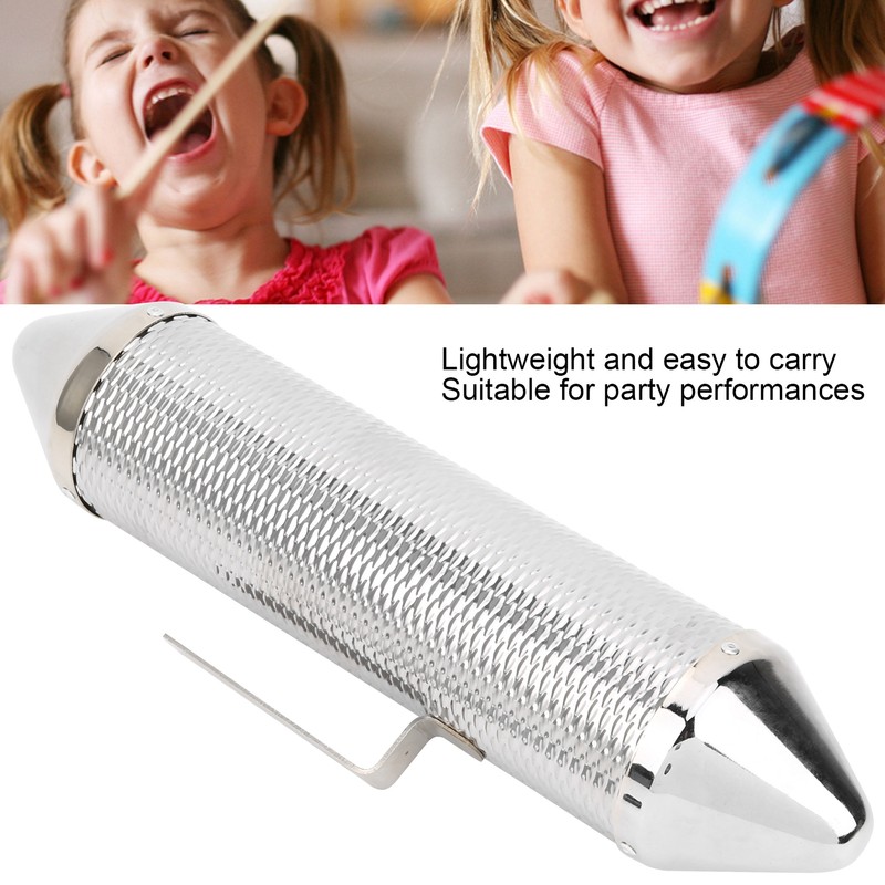Guiro Shaker Scraper Metal Orff Percussion Instrument Music Teaching Aids