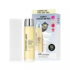 CNP Laboratory [대용량 한정기획] 차앤박 프로폴리스 트리트먼트 앰플 에센스 300ml 기획 (+화장솜 190매) [Large Capacity Limited Edition] ChaNPark Propolis Treatment Ampoule Essence 300ml Set (+190 Cotton Pads)