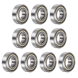 QUARKZMAN 6002-ZZ Ball Bearing Deep Groove Ball Bearing Chrome Steel Z2 Double Metal Protected Bearing Skateboard Ball Bearing Set 15 mm x 32 mm x 9 mm Silver Pack of 10