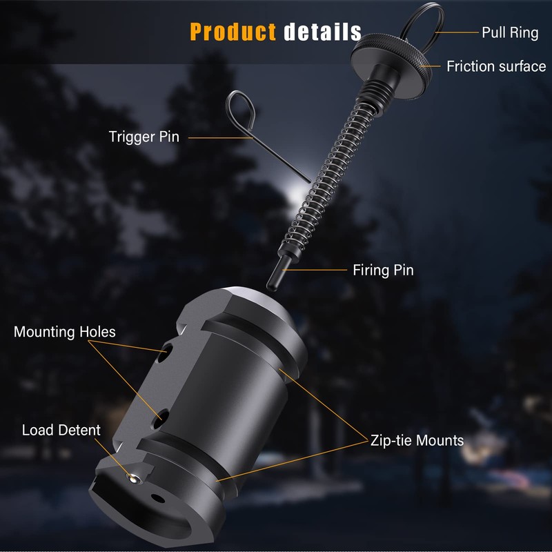Trip Alarm, Perimeter Trip Alarm, 12 Gauge Camping Trip Wire