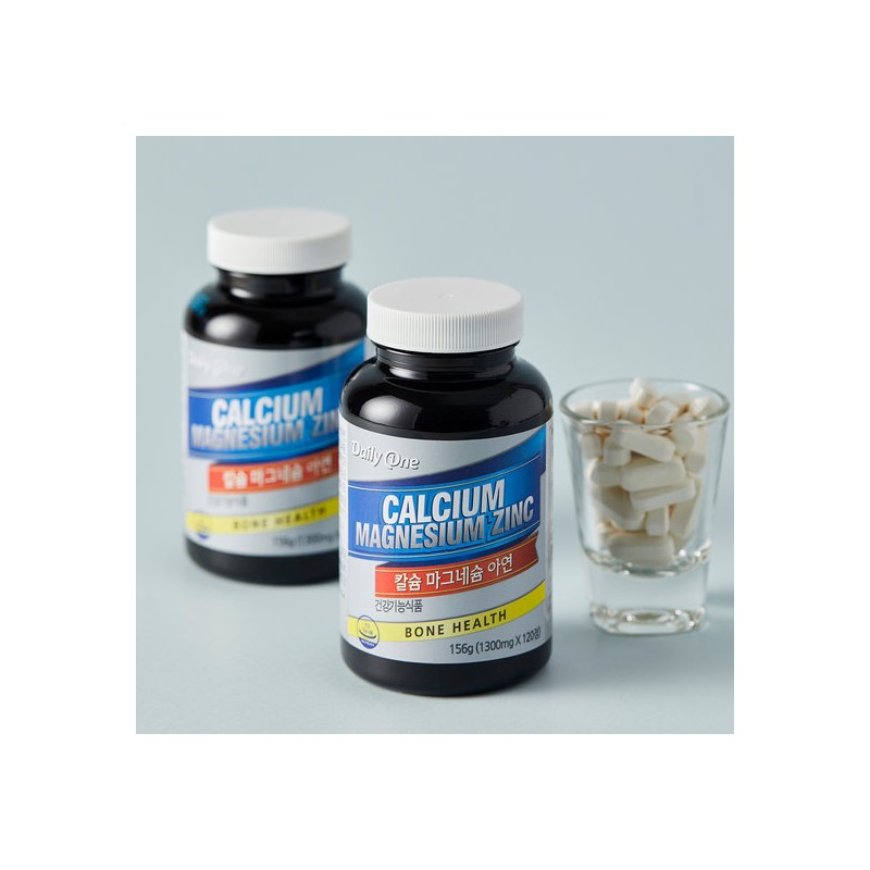 Daily One Calcium Magnesium Zinc 1,300mg x 120 Tablets (2