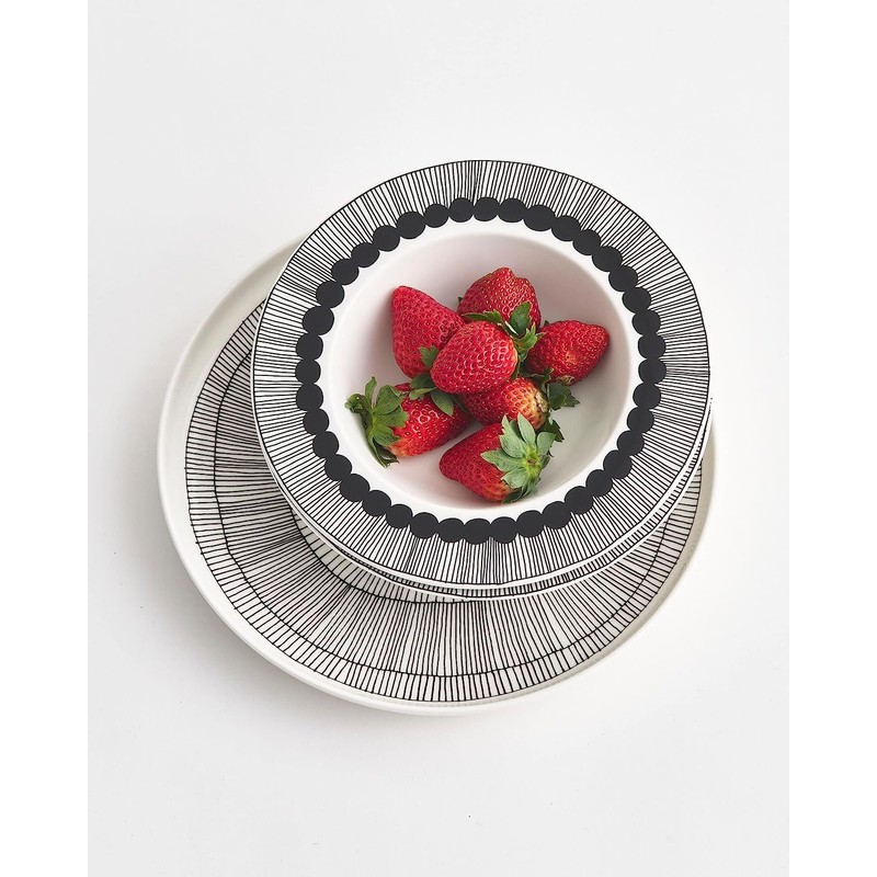 MARIMEKKO - Siirtolapuutarha Oiva Stoneware Dinner Plate, 10-Inch