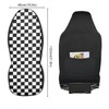 LONSANT Checkered Car Seat Covers Set of 2,Geometric Checkered Plaid
