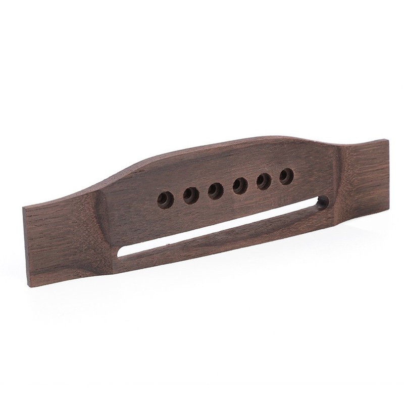 Guitar Bridge Saddle Nut 6 String Wood Acoustic Guitar Bridge