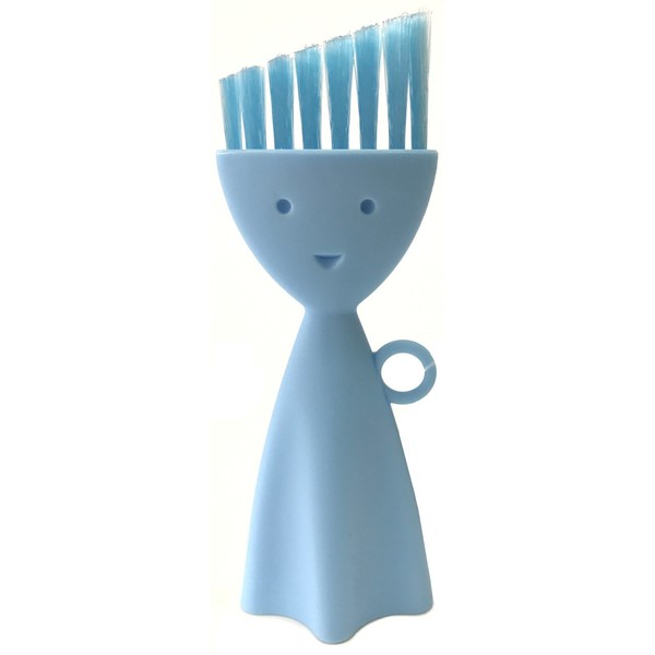 Marna K187B Lunch Box Washing Brush, Blue, Approx. 1.6 x
