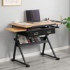 DlandHome Adjustable Drafting Table Craft Table Drawing Desk Hobby Table