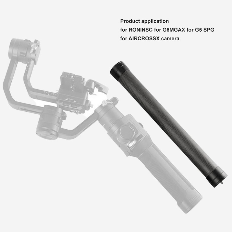 Camera Extension Rod Carbon Fiber 9.8in 30mm 1/4 in and