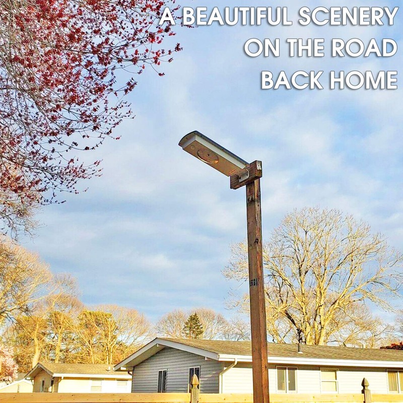 Solar Street Lights Outdoor Motion Sensor Dusk to Dawn Integrated