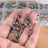 300 Pcs M3 Cross Pan Head Screws Nuts Bolts Washers
