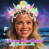 JONKY Light Up Mermaid Crown and Tiaras Seashell Tiara Ocean