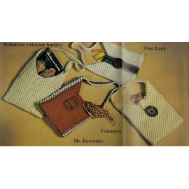 Craft Publications 1976 Macrame Shoulder Bags Purse Strings Patterns Instruction Book 7119