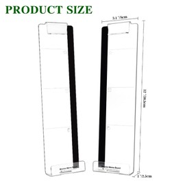 Acrylic Computer Monitor Memo Board,2PCS Transparent Computer Monitors Screen Side Panel,Desk Reminder Accessories Desktop Memo Message Board for Office and Home Supplies for Women Men(Left and Right)
