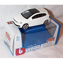 Burago Street fire V0LKSWAGEN Polo GTI MK5 White car 1:43 scale Diecast model