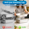 1/2 Half Size Hotel Pans with Lids | 4" Deep