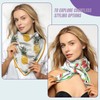 Zewurtuw 2PCS Scarf Silk Feeling Satin Head Hair Wrap Lightweight