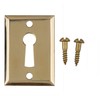 Heavy Stamped Brass Decorative Door Keyhole Cover | 1-3/4" H