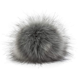 styleBREAKER 04024161 Faux Fur Pom Pom for Hats and Beanies, Fake Fur, Winter Fur -